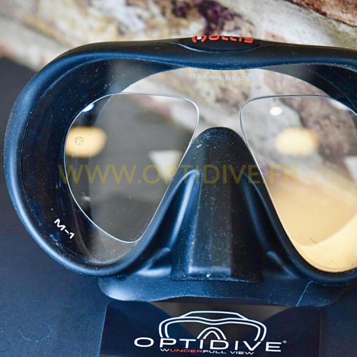 Masque de plongée Hollis radical avec verres progressifs OPTIDIVE
