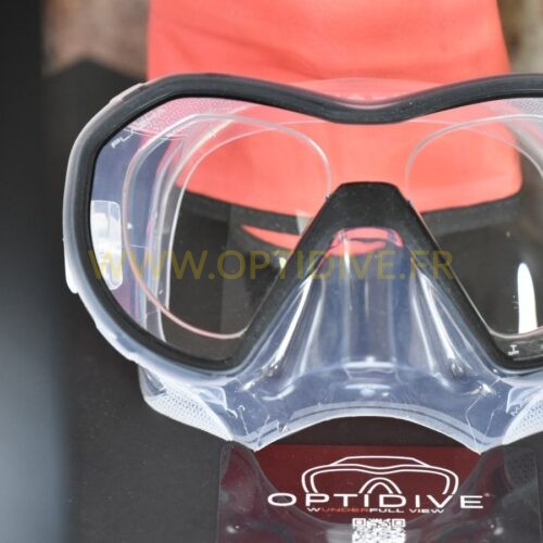 masque de plongée équipé de verres progressifs OPTIDIVE MF2