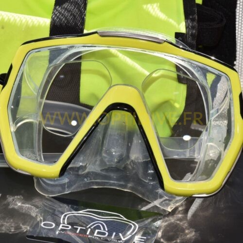 Masque de plongée Tusa avec verres progressifs optidive