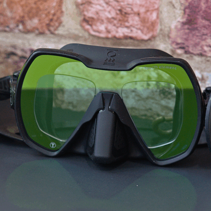 masque de plongée Fourth element Seeker à la vue